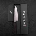 Gyuto AUS-10 Nashiji Damascus Ebony Handle 180mm-AUS-10-Damascus-Japanese Handle-[Musashi]-[Japanese-Kitchen-Knives]