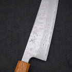 Gyuto AUS-10 Nashiji Damascus Yaki Urushi Handle 210mm-AUS-10-Damascus-Japanese Handle-[Musashi]-[Japanese-Kitchen-Knives]