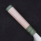 Gyuto AUS-10 Polished Maple Green Handle 210mm-AUS-10-Polished-Japanese Handle-[Musashi]-[Japanese-Kitchen-Knives]