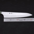 Gyuto AUS-10 Polished Maple Green Handle 210mm-AUS-10-Polished-Japanese Handle-[Musashi]-[Japanese-Kitchen-Knives]