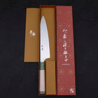 Gyuto AUS-10 Polished Maple Green Handle 210mm-AUS-10-Polished-Japanese Handle-[Musashi]-[Japanese-Kitchen-Knives]