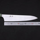 Gyuto AUS-10 Polished Maple Green Handle 240mm-AUS-10-Polished-Japanese Handle-[Musashi]-[Japanese-Kitchen-Knives]