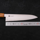 Gyuto AUS-10 Polished Oak Handle 210mm-AUS-10-Polished-Japanese Handle-[Musashi]-[Japanese-Kitchen-Knives]