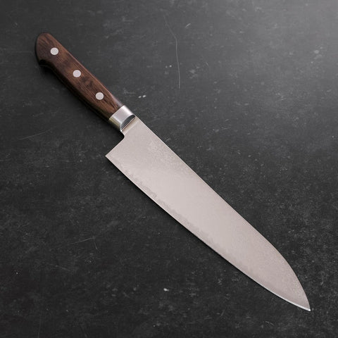 Gyuto AUS-10 Wave Nickel Damascus Western Handle 210mm-[Musashi]-[Japanese-Kitchen-Knives]