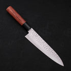 Gyuto AUS-8 Tsuchime Cherry Handle 180mm-AUS-8-Tsuchime-Japanese Handle-[Musashi]-[Japanese-Kitchen-Knives]