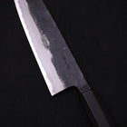 Gyuto Blue Super Kurouchi Buffalo Ebony Handle 180mm-Blue Super-Kurouchi-Japanese Handle-[Musashi]-[Japanese-Kitchen-Knives]