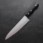 Gyuto Blue Super Stainless Clad Tsuchime Western Black Handle 180mm-Blue Super-Tsuchime-Western Handle-[Musashi]-[Japanese-Kitchen-Knives]