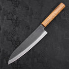 Gyuto Blue steel #1 Kurouchi Stainless Clad Oak Handle 210mm-Blue steel #1-Kurouchi-Japanese Handle-[Musashi]-[Japanese-Kitchen-Knives]