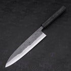 Gyuto Blue steel #2 Kurouchi Black Ishime Urushi Handle 210m-Blue steel #2-Kurouchi-Japanese Handle-[Musashi]-[Japanese-Kitchen-Knives]