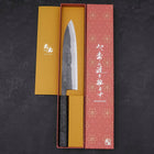 Gyuto Blue steel #2 Kurouchi Black Ishime Urushi Handle 210m-Blue steel #2-Kurouchi-Japanese Handle-[Musashi]-[Japanese-Kitchen-Knives]