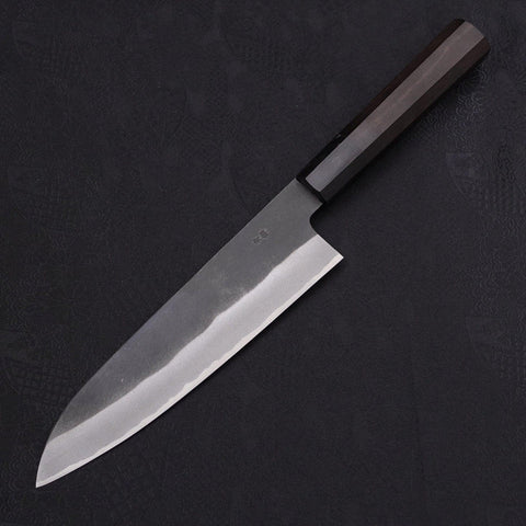 Gyuto Blue steel #2 Kurouchi Chokin Dragon Buffalo Ebony Handle 210mm-Blue steel #2-Kurouchi-Japanese Handle-[Musashi]-[Japanese-Kitchen-Knives]