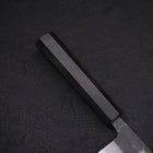 Gyuto Blue steel #2 Kurouchi Damascus Buffalo Ebony Handle 180mm-Blue steel #2-Damascus-Japanese Handle-[Musashi]-[Japanese-Kitchen-Knives]