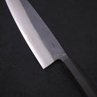 Gyuto Blue steel #2 Kurouchi Damascus Buffalo Ebony Handle 210mm-Blue steel #2-Damascus-Japanese Handle-[Musashi]-[Japanese-Kitchen-Knives]