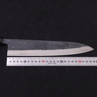 Gyuto Blue steel #2 Kurouchi Damascus Buffalo Ebony Handle 240mm-Blue steel #2-Damascus-Japanese Handle-[Musashi]-[Japanese-Kitchen-Knives]