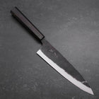 Gyuto Blue steel #2 Kurouchi Ebony Handle 210mm-Blue steel #2-Kurouchi-Japanese Handle-[Musashi]-[Japanese-Kitchen-Knives]