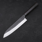 Gyuto Blue steel #2 Kurouchi Stainless Clad Ebony Handle 210mm-Blue steel #2-Kurouchi-Japanese Handle-[Musashi]-[Japanese-Kitchen-Knives]