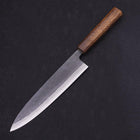 Gyuto Blue steel #2 Kurouchi Sumi Urushi Handle 210m-Blue steel #2-Kurouchi-Japanese Handle-[Musashi]-[Japanese-Kitchen-Knives]