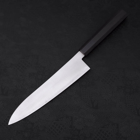 Gyuto HAP-40 Polished Buffalo Ebony Handle 210mm-HAP-40-Polished-Japanese Handle-[Musashi]-[Japanese-Kitchen-Knives]