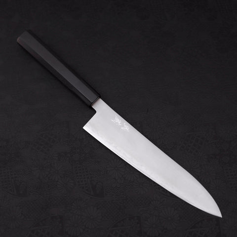 Gyuto HAP-40 Polished Buffalo Ebony Handle 210mm-HAP-40-Polished-Japanese Handle-[Musashi]-[Japanese-Kitchen-Knives]