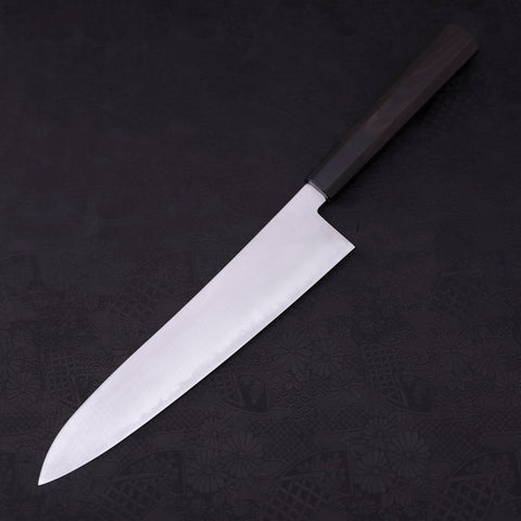 Gyuto HAP-40 Polished Buffalo Ebony Handle 240mm-HAP-40-Polished-Japanese Handle-[Musashi]-[Japanese-Kitchen-Knives]