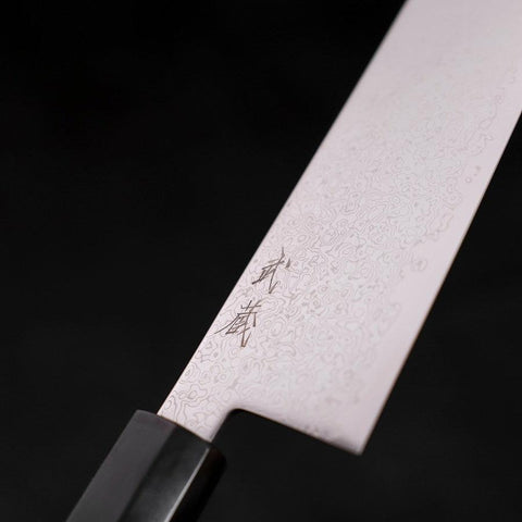 Gyuto SG-2 Damascus Buffalo Wenge Handle 240mm-SG-2-Damascus-Japanese Handle-[Musashi]-[Japanese-Kitchen-Knives]