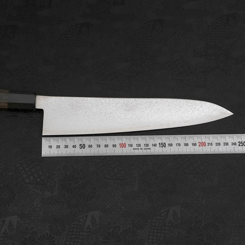 Gyuto SG-2 Damascus Dark Green Handle 240mm-SG-2-Damascus-Japanese Handle-[Musashi]-[Japanese-Kitchen-Knives]