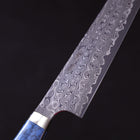 Gyuto SG-2 Damascus Turquoise Blue Handle 210mm-SG-2-Damascus-Western Handle-[Musashi]-[Japanese-Kitchen-Knives]