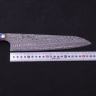 Gyuto SG-2 Damascus Turquoise Blue Handle 240mm-SG-2-Tsuchime-Western Handle-[Musashi]-[Japanese-Kitchen-Knives]