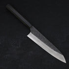 Gyuto SG-2 Kurouchi Tsuchime Buffalo Ebony Handle 210mm-SG-2-Kurouchi-Japanese Handle-[Musashi]-[Japanese-Kitchen-Knives]