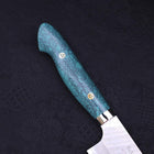 Gyuto SG-2 Tsuchime Turquoise Green Handle 240mm-SG-2-Tsuchime-Western Handle-[Musashi]-[Japanese-Kitchen-Knives]