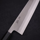 Gyuto SKD11 Nashiji Buffalo Ebony Handle 240mm-SKD11-Nashiji-Japanese Handle-[Musashi]-[Japanese-Kitchen-Knives]