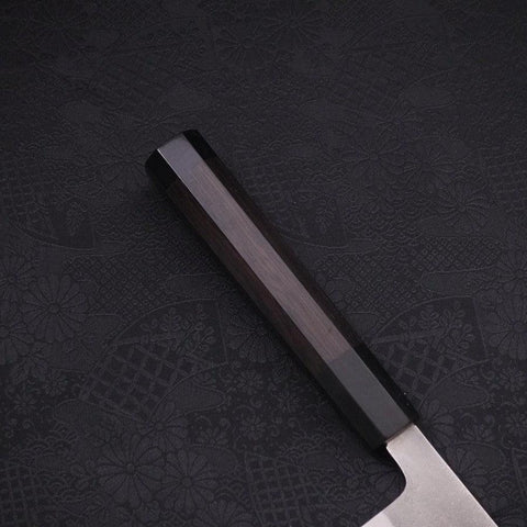 Gyuto SKD11 Nashiji Buffalo Ebony Handle 240mm-SKD11-Nashiji-Japanese Handle-[Musashi]-[Japanese-Kitchen-Knives]