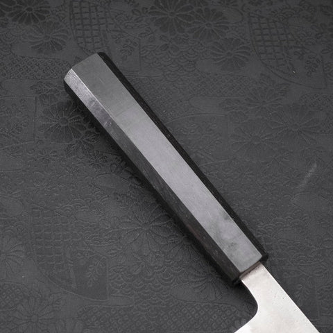 Gyuto SKD11 Nashiji Ebony Handle 210mm-SKD11-Nashiji-Japanese Handle-[Musashi]-[Japanese-Kitchen-Knives]