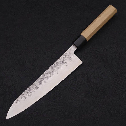 Gyuto SLD Nashiji Washi Buffalo Magnolia Handle 210mm-SLD-Nashiji Washi-Japanese Handle-[Musashi]-[Japanese-Kitchen-Knives]