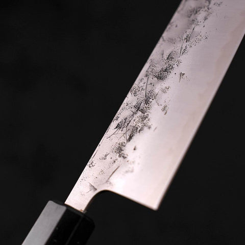 Gyuto SLD Nashiji Washi Walnut Handle 240mm-SLD-Nashiji Washi-Japanese Handle-[Musashi]-[Japanese-Kitchen-Knives]