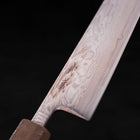 Gyuto SLD Wave Nickel Damascus White Urushi Handle 210mm-SLD-Damascus-Japanese Handle-[Musashi]-[Japanese-Kitchen-Knives]