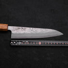 Gyuto Silver Steel #3 Nashiji Oak Handle 180mm-Silver steel #3-Nashiji-Japanese Handle-[Musashi]-[Japanese-Kitchen-Knives]