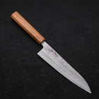 Gyuto Silver Steel #3 Nashiji Oak Handle 180mm-Silver steel #3-Nashiji-Japanese Handle-[Musashi]-[Japanese-Kitchen-Knives]