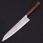 Gyuto Silver Steel #3 Nashiji Sumi Urushi Handle 240mm-Silver steel #3-Nashiji-Japanese Handle-[Musashi]-[Japanese-Kitchen-Knives]