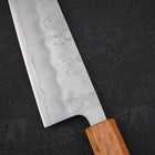 Gyuto Silver Steel #3 Nashiji Yaki Urushi Handle 210mm-Silver steel #3-Nashiji-Japanese Handle-[Musashi]-[Japanese-Kitchen-Knives]