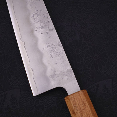 Gyuto Silver Steel #3 Nashiji Yaki Urushi Handle 210mm-Silver steel #3-Nashiji-Japanese Handle-[Musashi]-[Japanese-Kitchen-Knives]
