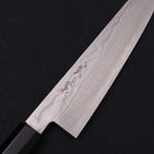 Gyuto Silver Steel #3 Nickel Damascus Buffalo Ebony Handle 210mm-Silver steel #3-Damascus-Japanese Handle-[Musashi]-[Japanese-Kitchen-Knives]