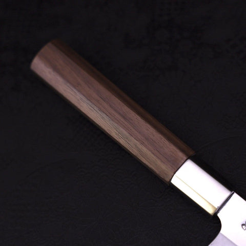 Gyuto Silver Steel #3 Walnut Handle 180mm-Silver Steel #3-Japanese Handle-[Musashi]-[Japanese-Kitchen-Knives]