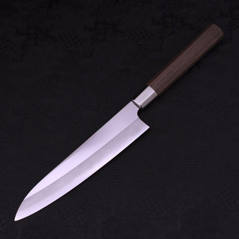 Gyuto Silver Steel #3 Walnut Handle 210mm-Silver Steel #3-Japanese Handle-[Musashi]-[Japanese-Kitchen-Knives]