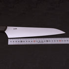 Gyuto Silver Steel #3 Western Ebony Handle 225mm-Silver Steel #3-Japanese Handle-[Musashi]-[Japanese-Kitchen-Knives]