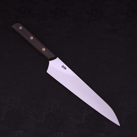 Gyuto Silver Steel #3 Western Ebony Handle 225mm-Silver Steel #3-Japanese Handle-[Musashi]-[Japanese-Kitchen-Knives]