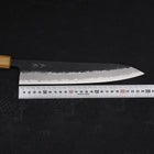 Gyuto Stainless Clad Blue Super Kurouchi Nashiji Yaki Urushi Handle 240mm-Blue Super-Kurouchi-Japanese Handle-[Musashi]-[Japanese-Kitchen-Knives]