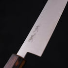 Gyuto Stainless Clad Blue Super Polished Sumi Urushi Handle 180mm-Blue Super-Polished-Japanese Handle-[Musashi]-[Japanese-Kitchen-Knives]