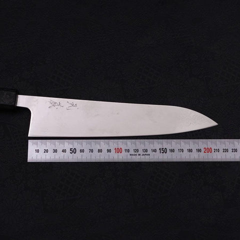 Gyuto VG-10 Damascus Black Ishime Urushi Handle 210mm-VG-10-Damascus-Japanese Handle-[Musashi]-[Japanese-Kitchen-Knives]