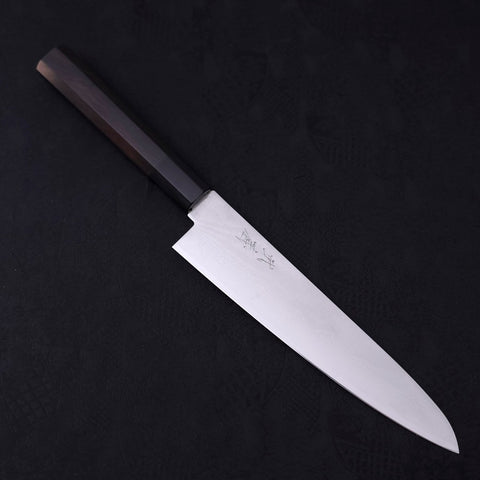 Gyuto VG-10 Damascus Buffalo Ebony Handle 210mm-[Musashi]-[Japanese-Kitchen-Knives]